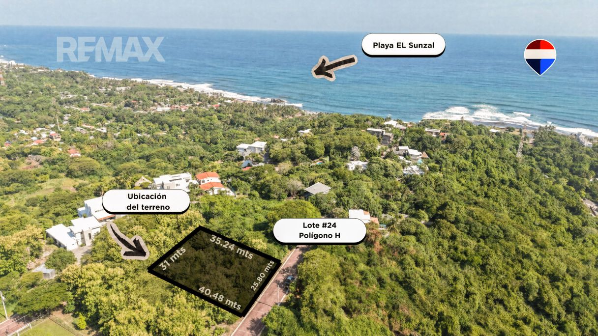 PLAYA EL SUNZAL | TERRENO EN VENTA | RESIDENCIAL CERROMAR. C VISTA AL MAR
